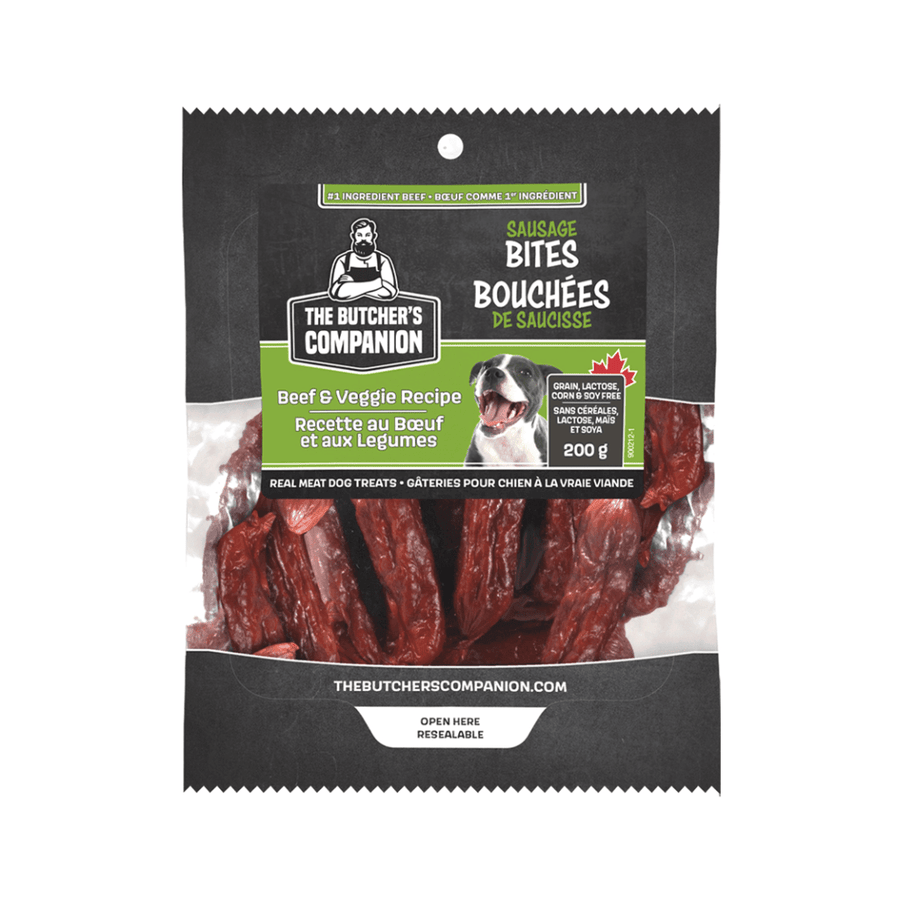 The Butcher's Companion Dog Treats - Bites Beef & Veggie Recipe - Toronto Pets