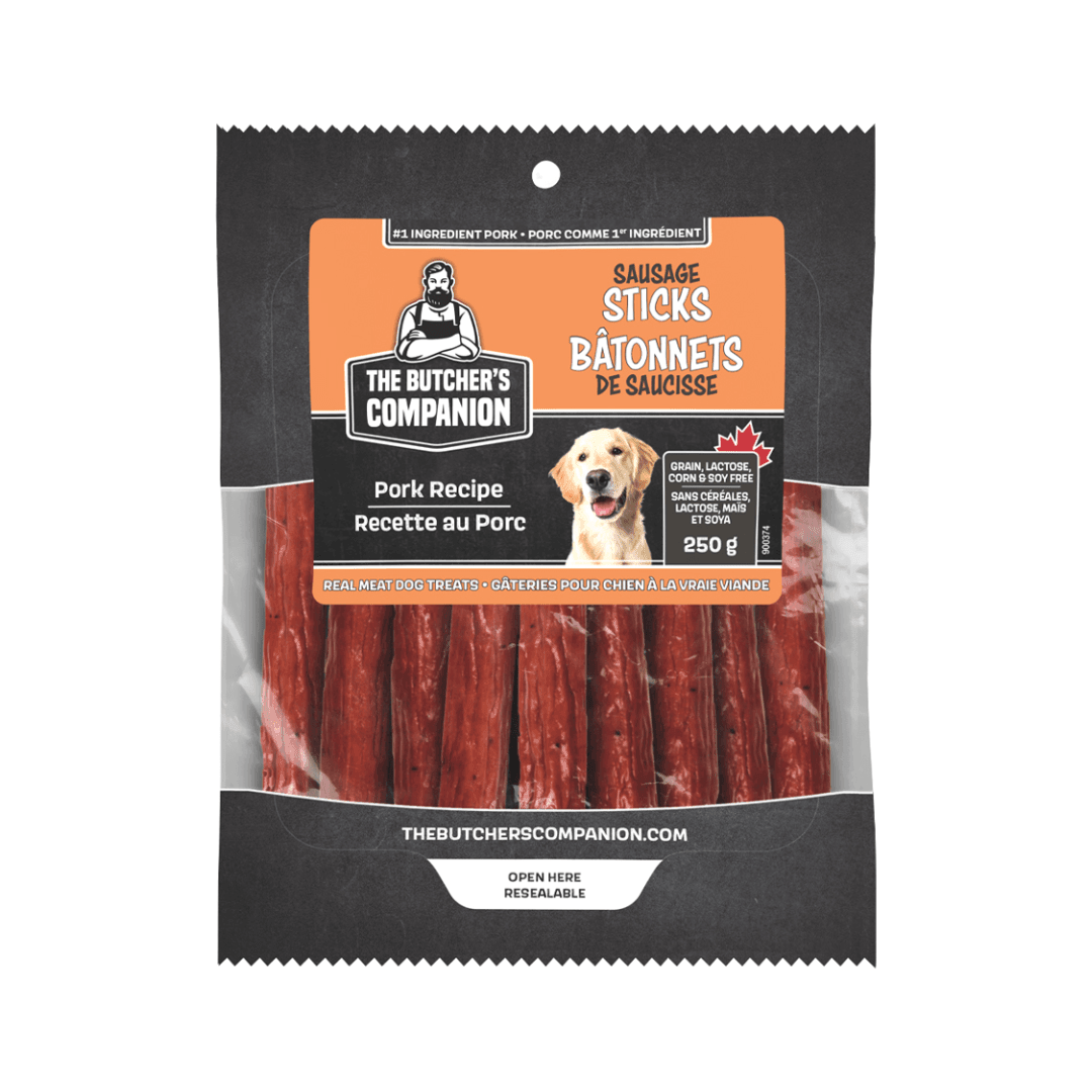 The Butcher's Companion Dog Treats - Sticks Pork Recipe - Toronto Pets