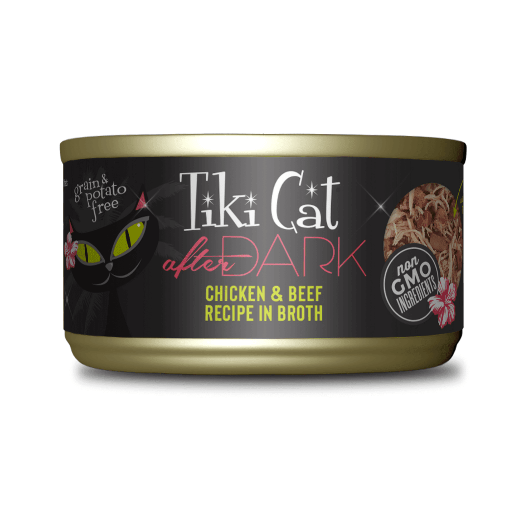 Tiki Cat Wet Cat Food - After Dark Chicken & Beef in Broth Canned - Toronto Pets