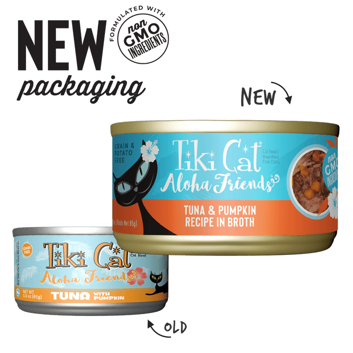 Tiki Cat Wet Cat Food - Aloha Friends Tuna & Pumpkin in Broth Canned - Toronto Pets