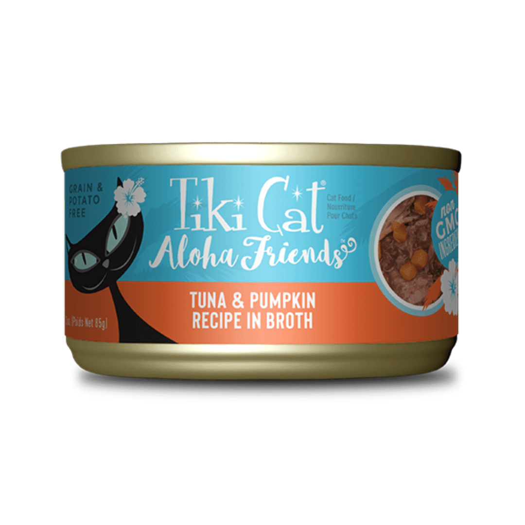 Tiki Cat Wet Cat Food - Aloha Friends Tuna & Pumpkin in Broth Canned - Toronto Pets