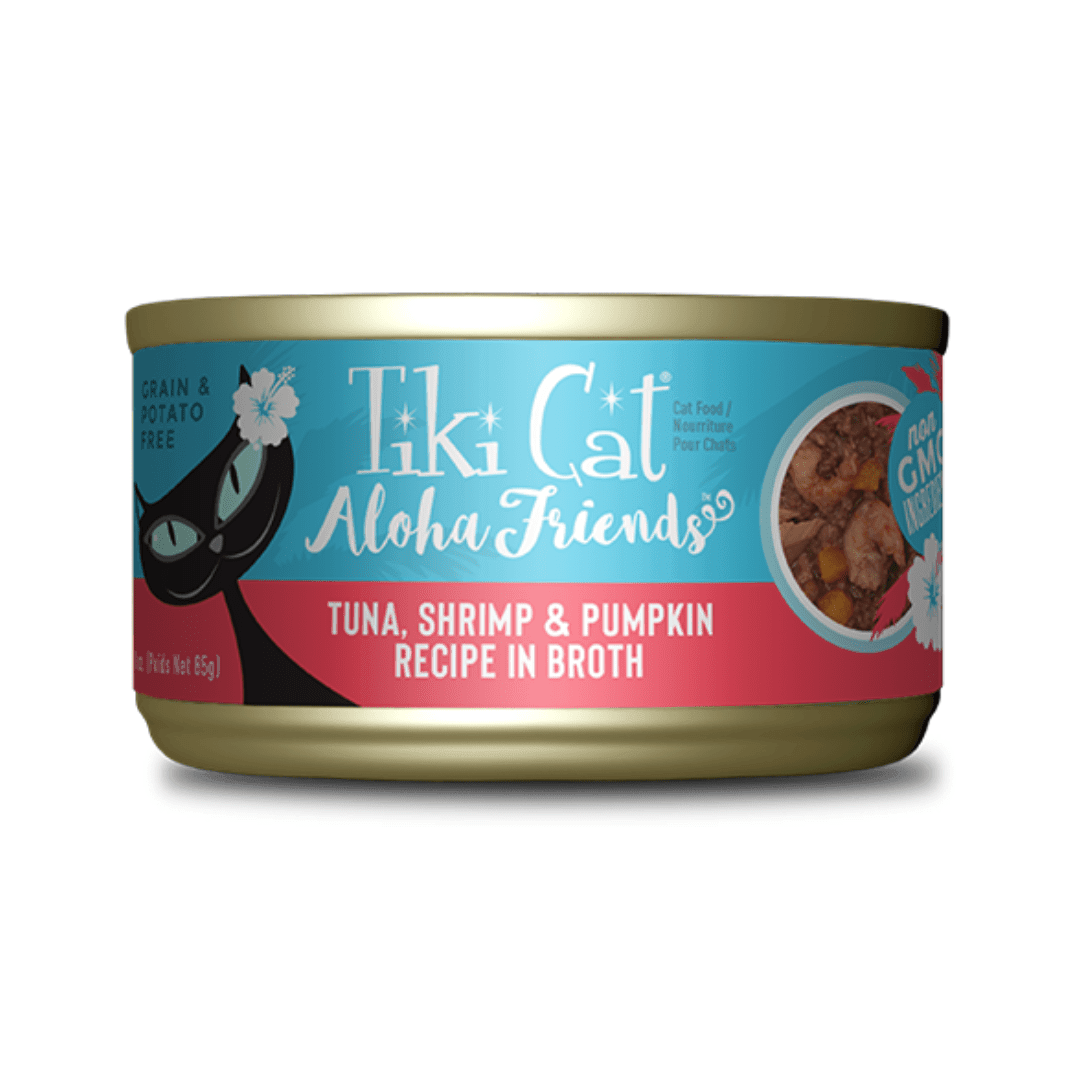 Tiki Cat Wet Cat Food - Aloha Friends Tuna, Shrimp & Pumpkin Canned - Toronto Pets