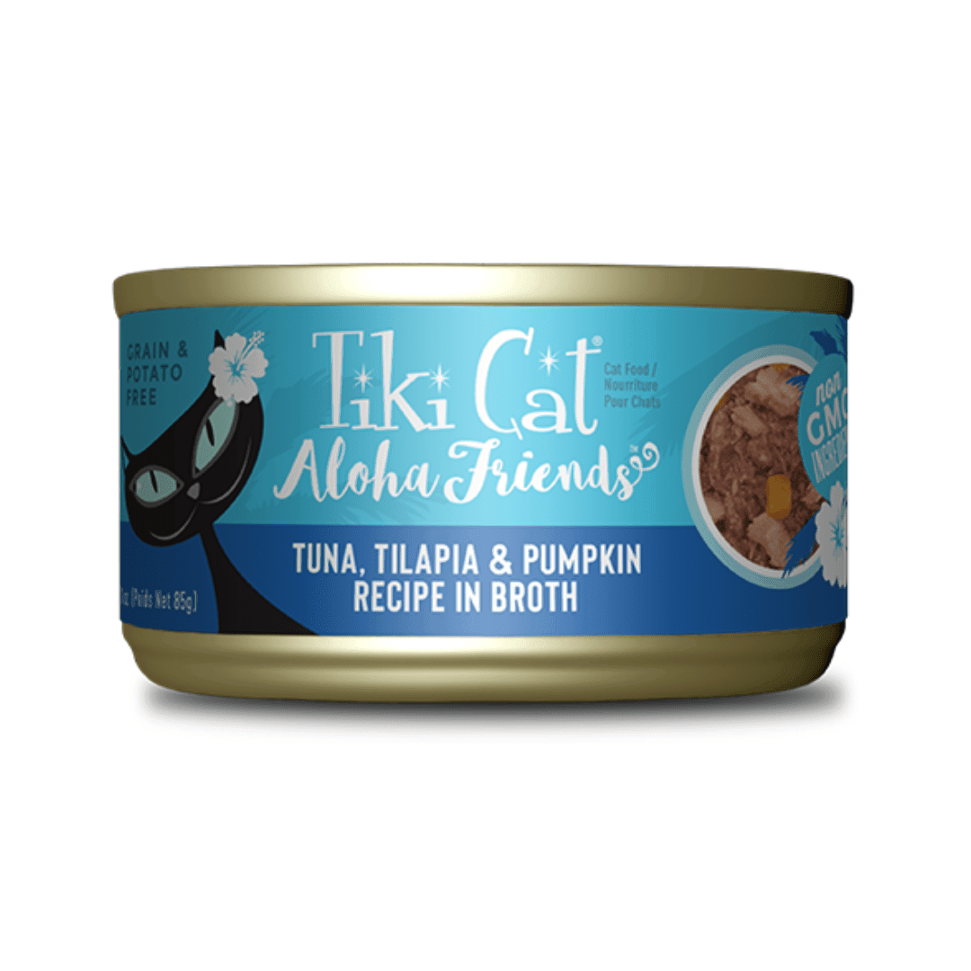 Tiki Cat Wet Cat Food - Aloha Friends Tuna, Tilapia & Pumpkin Canned - Toronto Pets