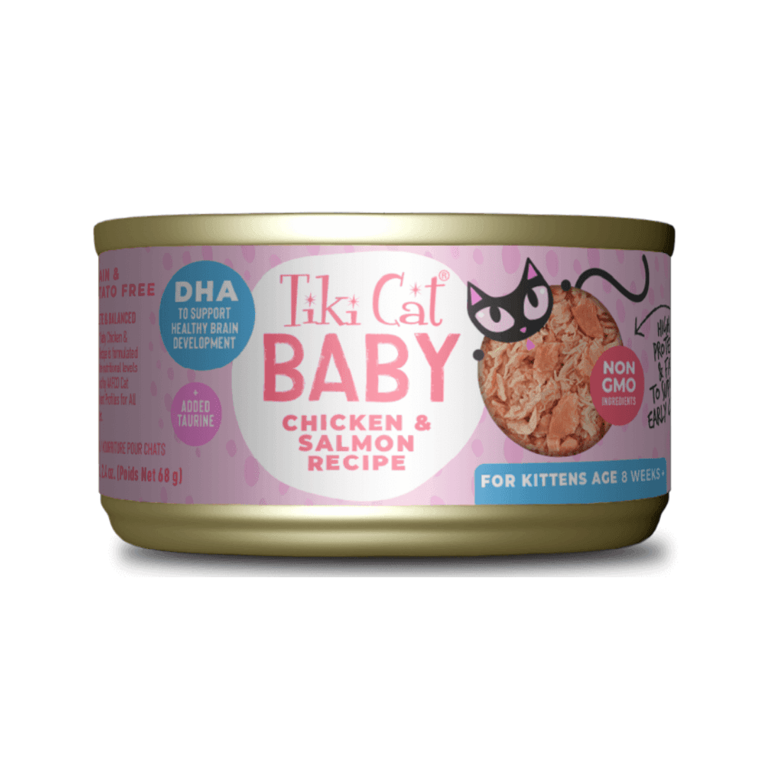 Tiki Cat Wet Cat Food - Baby Whole Foods with Chicken & Salmon Recipe Canned - Toronto Pets