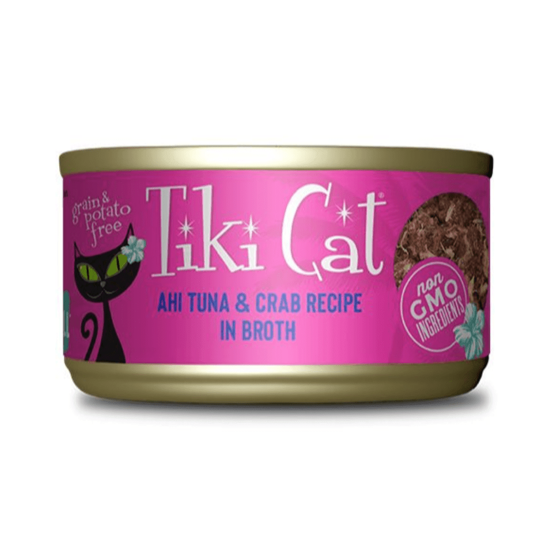 Tiki Cat Wet Cat Food - Hana Grill Ahi Tuna & Crab in Broth Canned - Toronto Pets