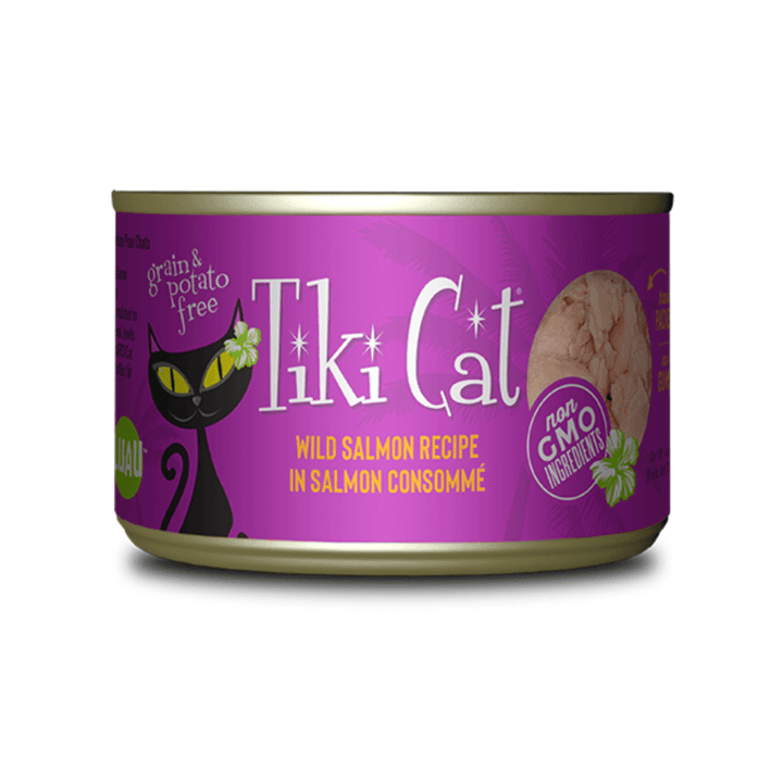 Tiki Cat Wet Cat Food - Hanalei Luau Wild Salmon Canned - Toronto Pets