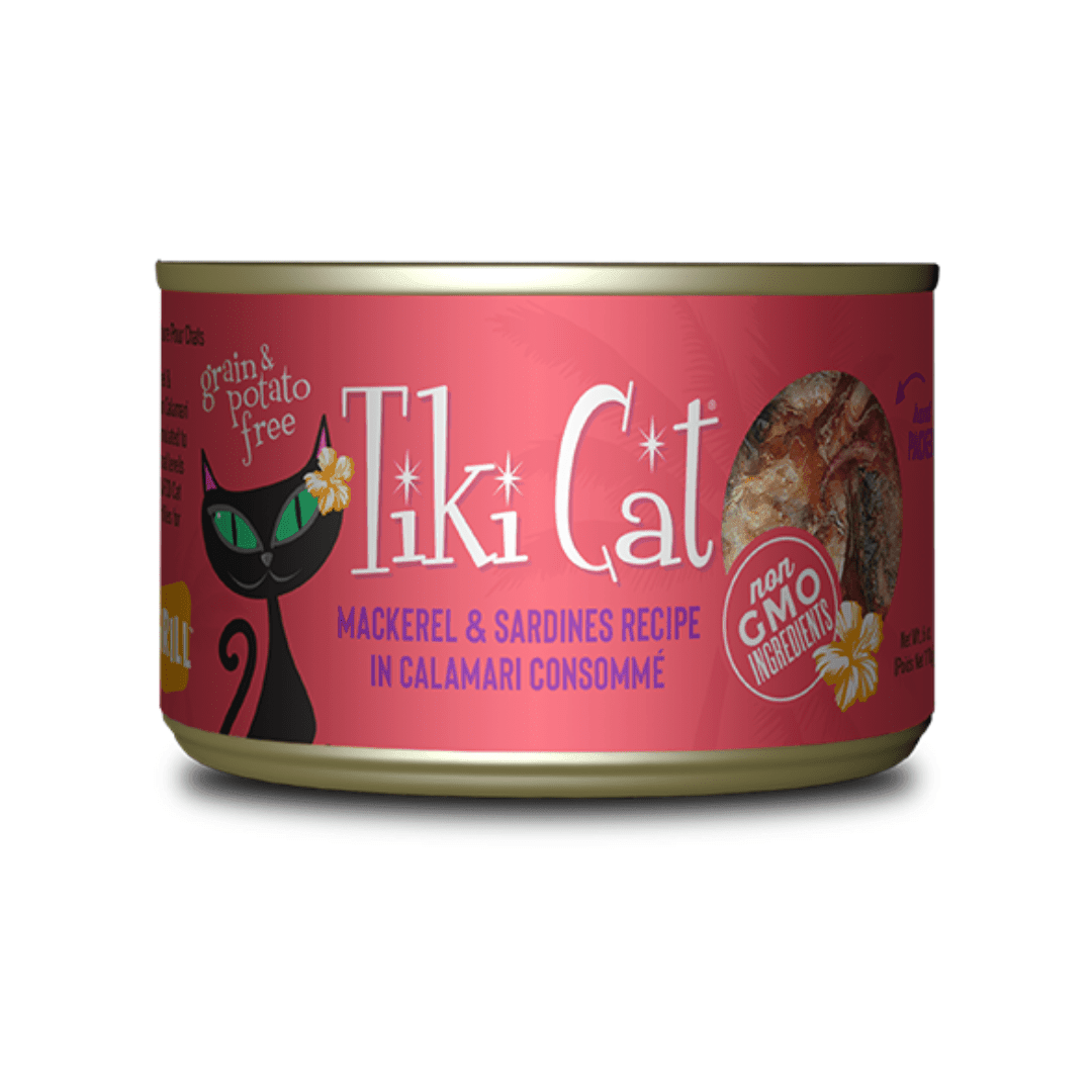 Tiki Cat Wet Cat Food - Makaha Grill Mackerel & Sardines Canned - Toronto Pets