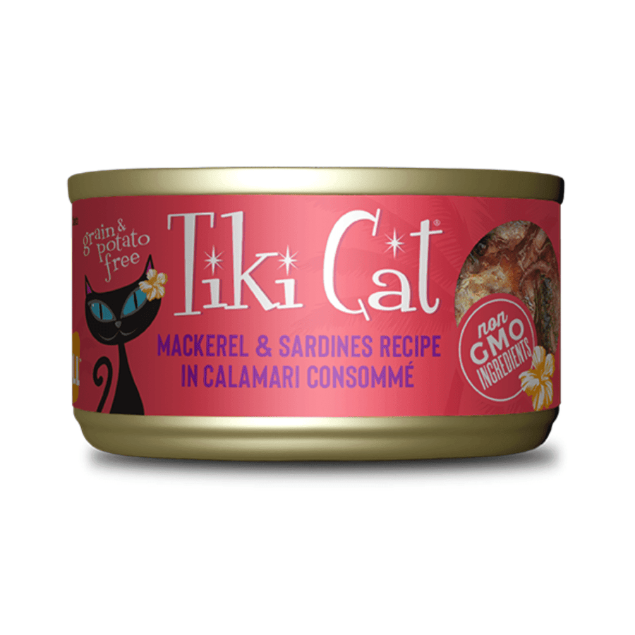 Tiki Cat Wet Cat Food - Makaha Grill Mackerel & Sardines Canned - Toronto Pets