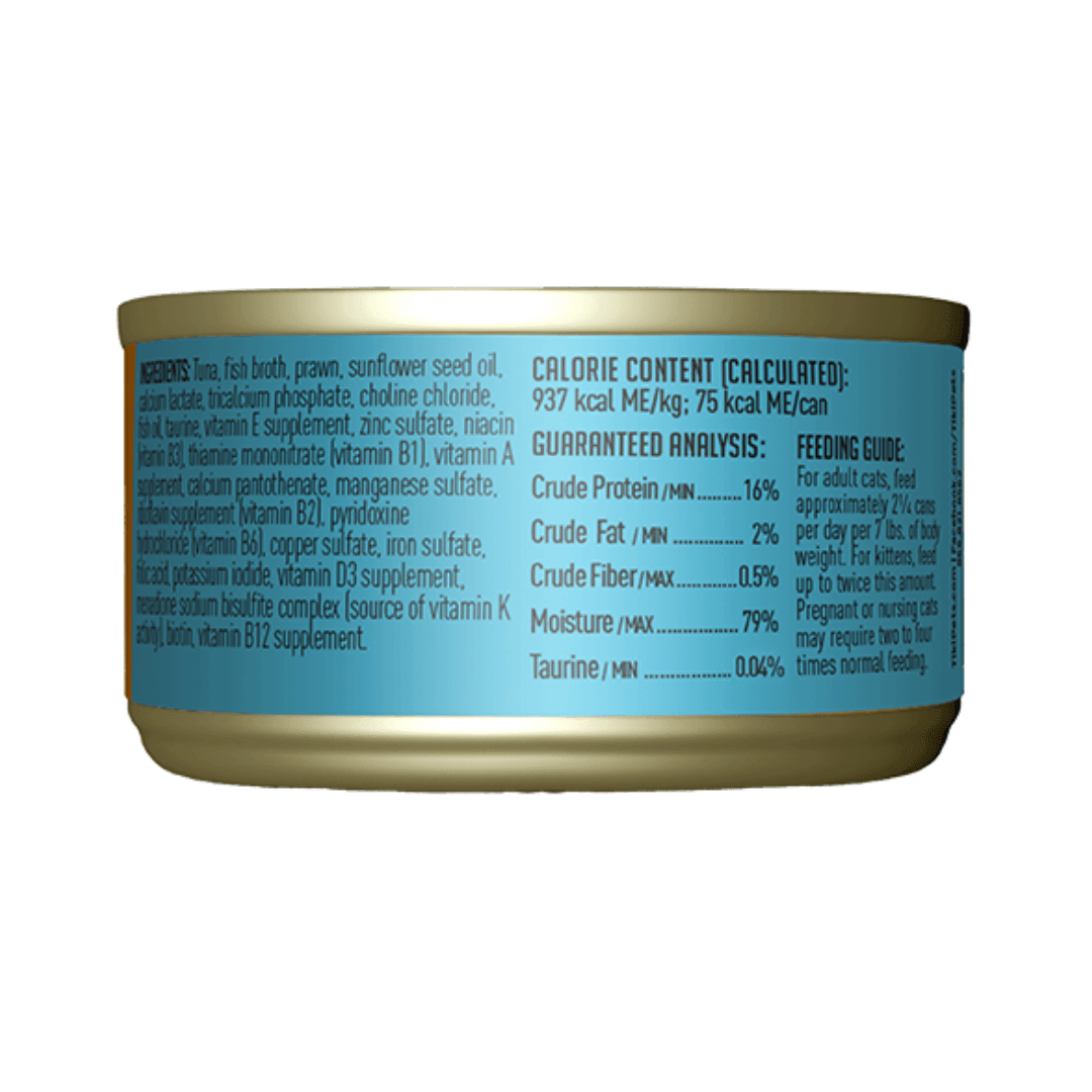 Tiki Cat Wet Cat Food - Manana Grill Ahi Tuna & Prawns in Broth Canned - Toronto Pets