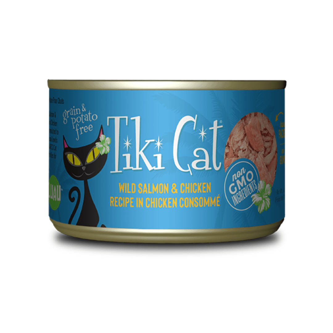 Tiki Cat Wet Cat Food - Napili Luau Wild Salmon & Chicken Canned - Toronto Pets