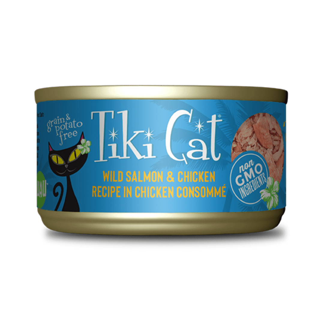 Tiki Cat Wet Cat Food - Napili Luau Wild Salmon & Chicken Canned - Toronto Pets