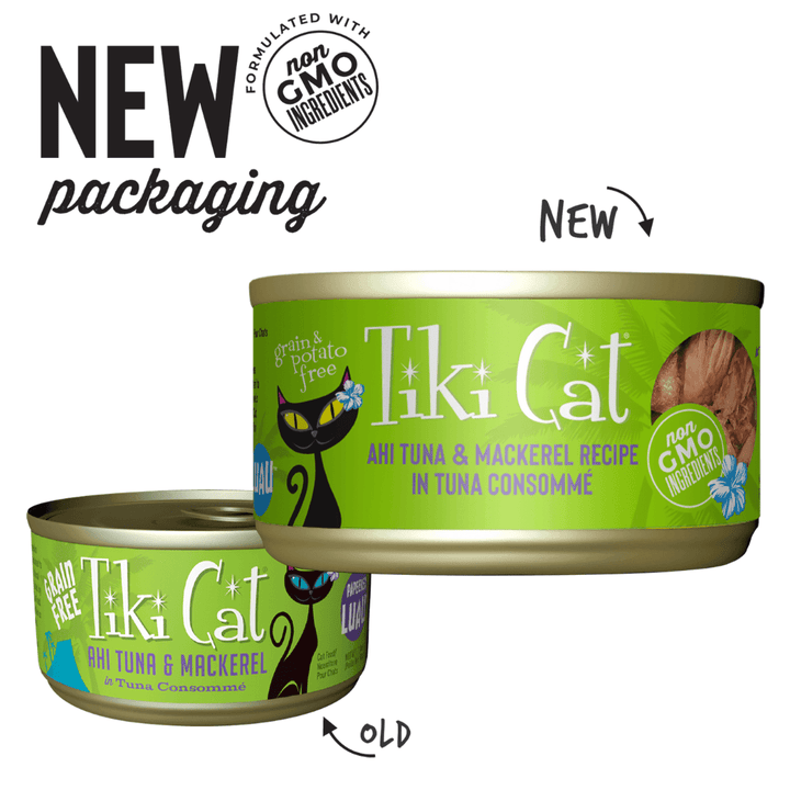 Tiki Cat Wet Cat Food - Papeekeo Luau Ahi Tuna & Mackerel Canned - Toronto Pets