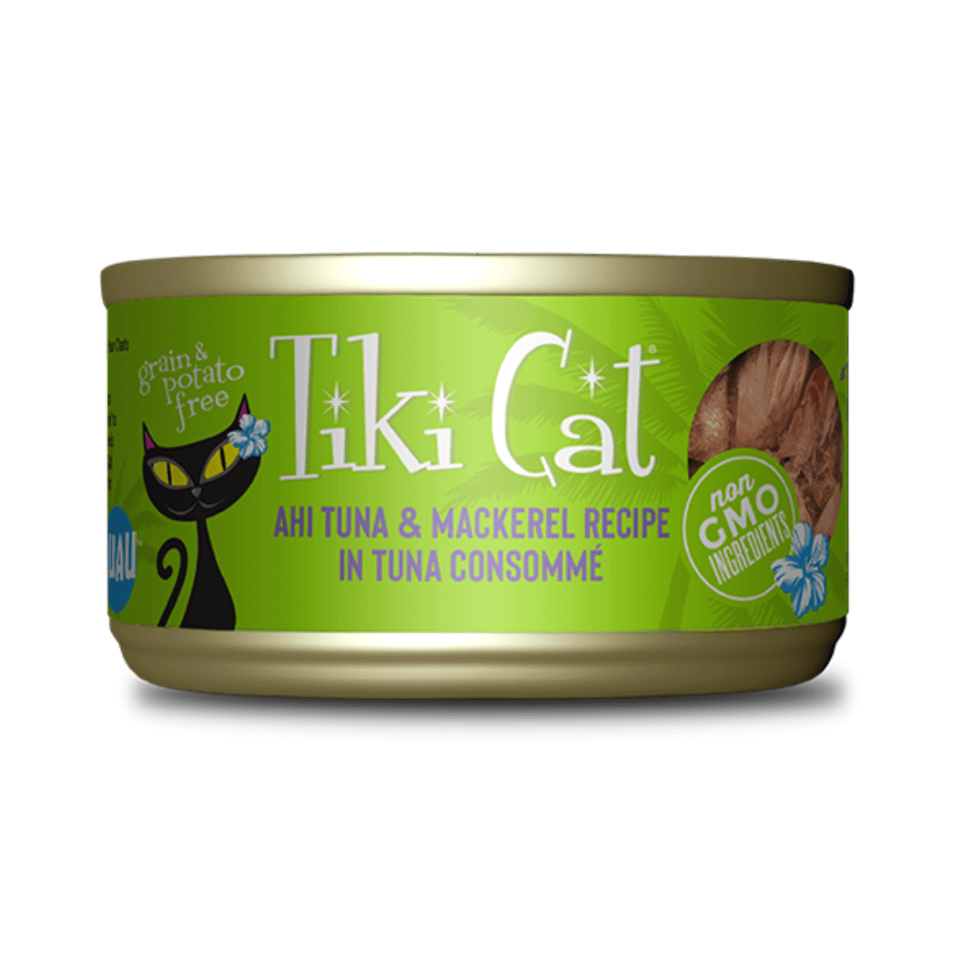 Tiki Cat Wet Cat Food - Papeekeo Luau Ahi Tuna & Mackerel Canned - Toronto Pets