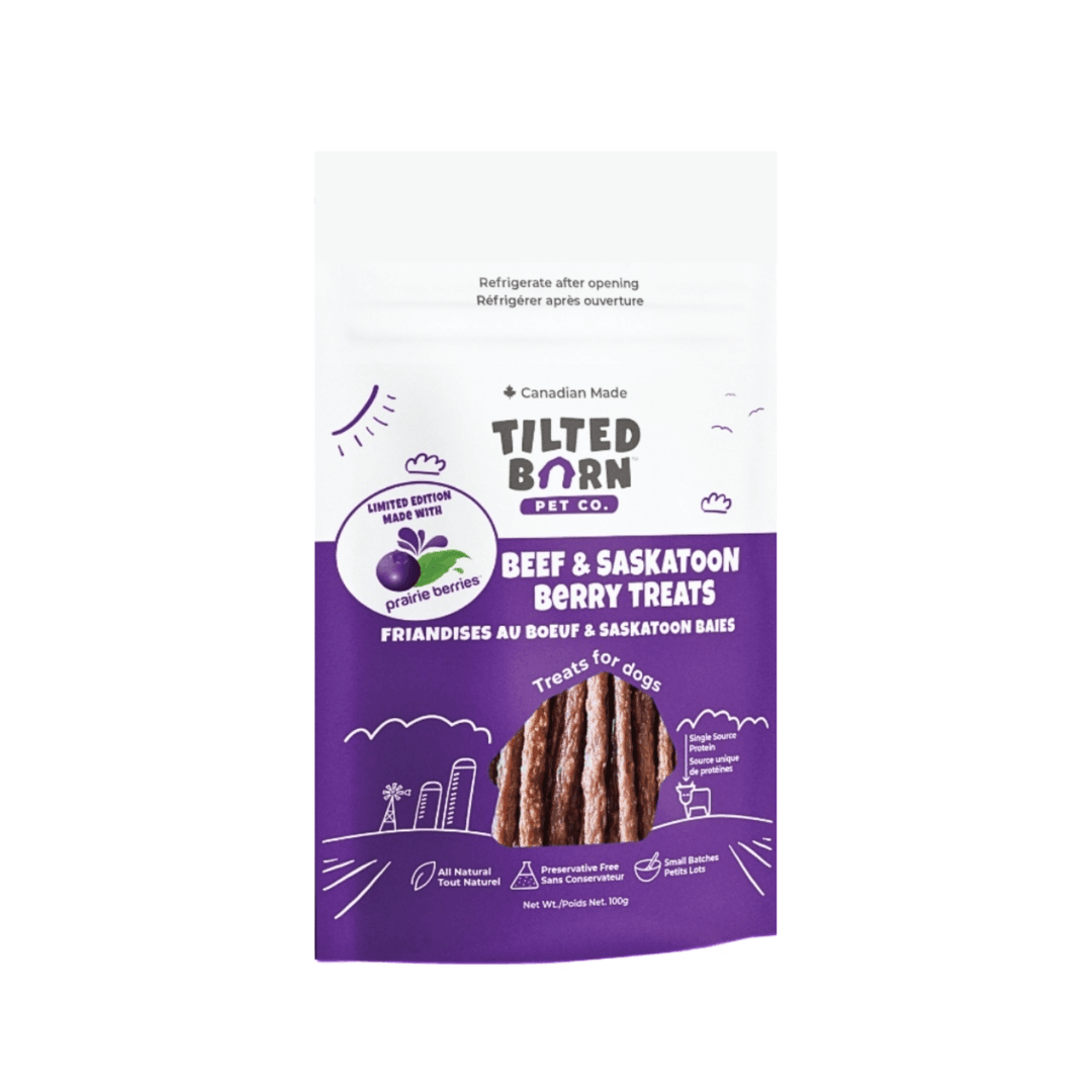 Tilted Barn Dog Treats - Limited Edition Canadian Beef & Saskatoon Berry - Toronto Pets