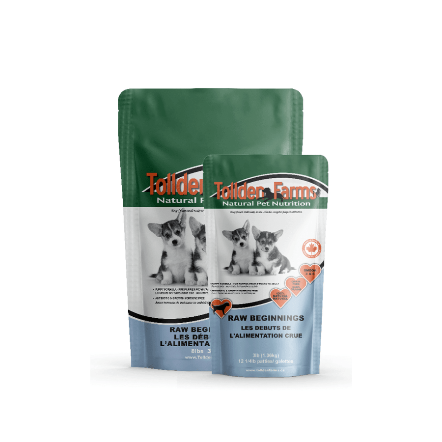 Tollden Farms Frozen Dog Food - Puppy Raw Beginnings - Toronto Pets