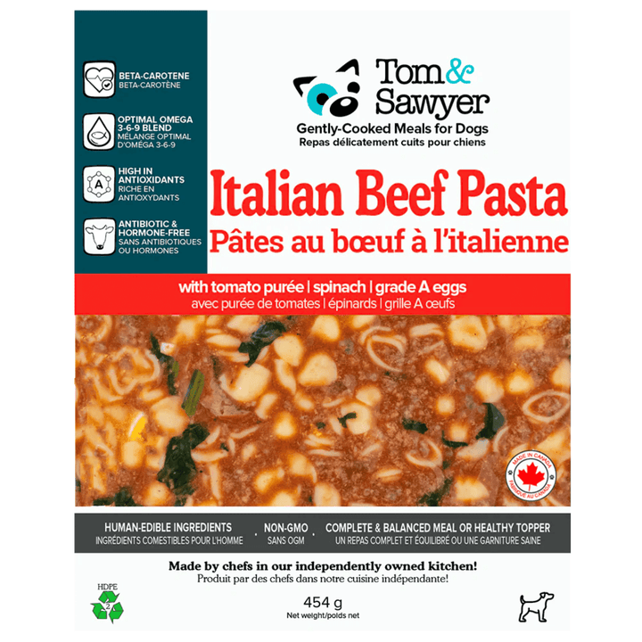 Tom & Sawyer Dog Food - Italian Beef Pasta - Toronto Pets