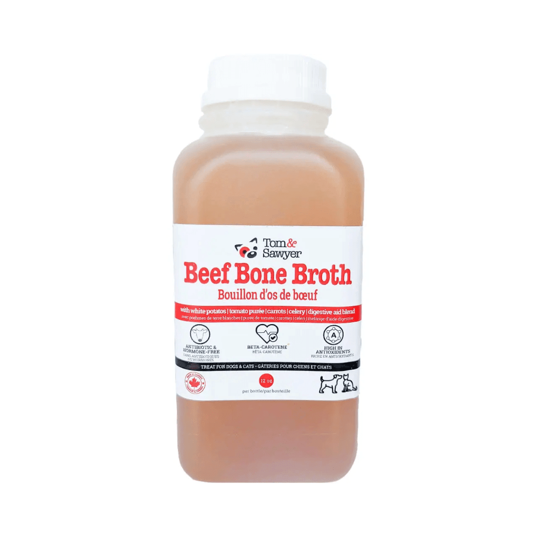 Tom & Sawyer Frozen Dog and Cat Broths - Beef Bone Broth - Toronto Pets