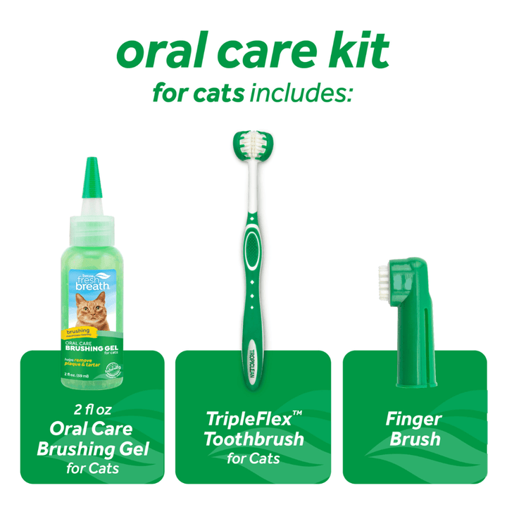 Tropiclean Cat Dental Care - Fresh Breath Oral Care Kit - Toronto Pets