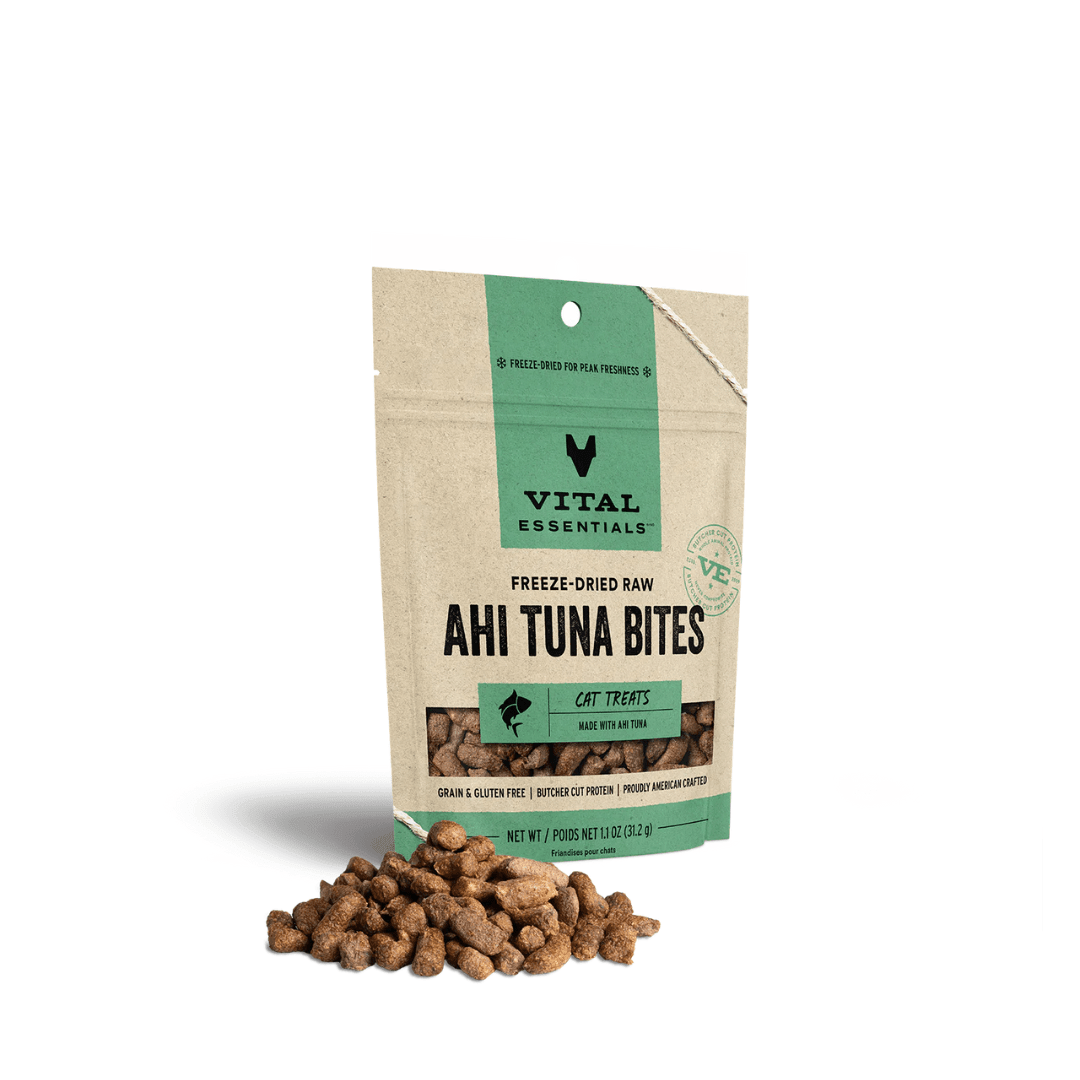 Vital Essentials Cat Treats - Freeze - Dried Raw Ahi Tuna Bites - Toronto Pets