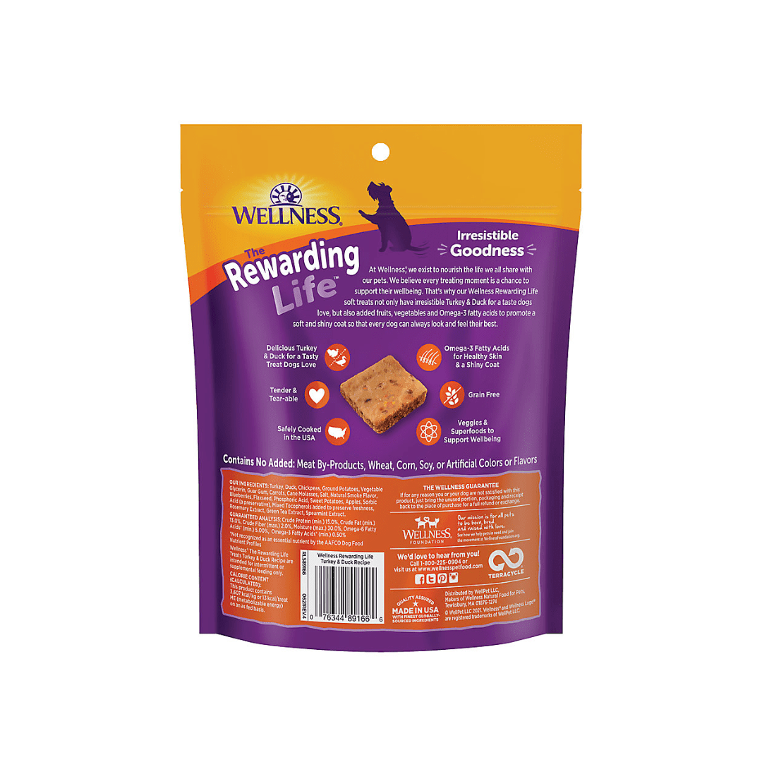 Wellness Dog Treats - The Rewarding Life Turkey & Duck Recipe Dog - Toronto Pets