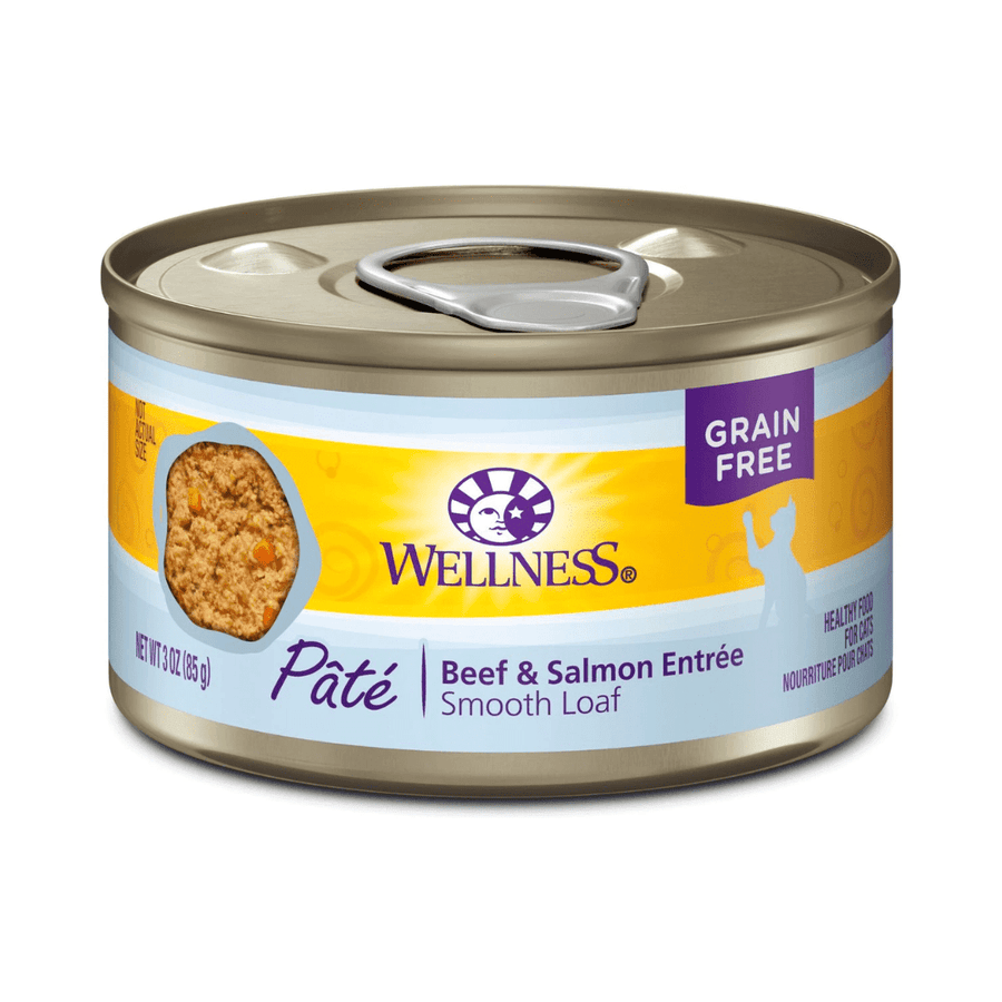 Wellness Wet Cat Food - Beef & Salmon Entree Pate Canned - Toronto Pets