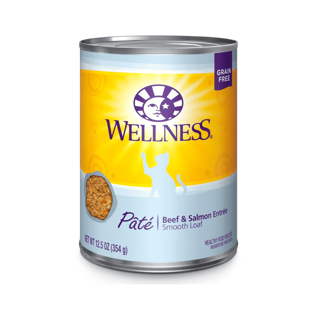 Wellness Wet Cat Food - Beef & Salmon Entree Pate Canned - Toronto Pets