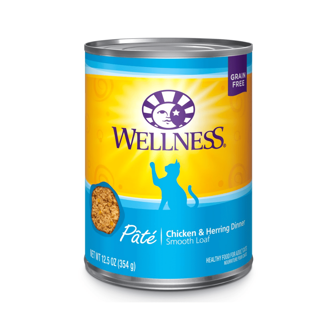 Wellness Wet Cat Food - Chicken & Herring Entree Pate Canned - Toronto Pets