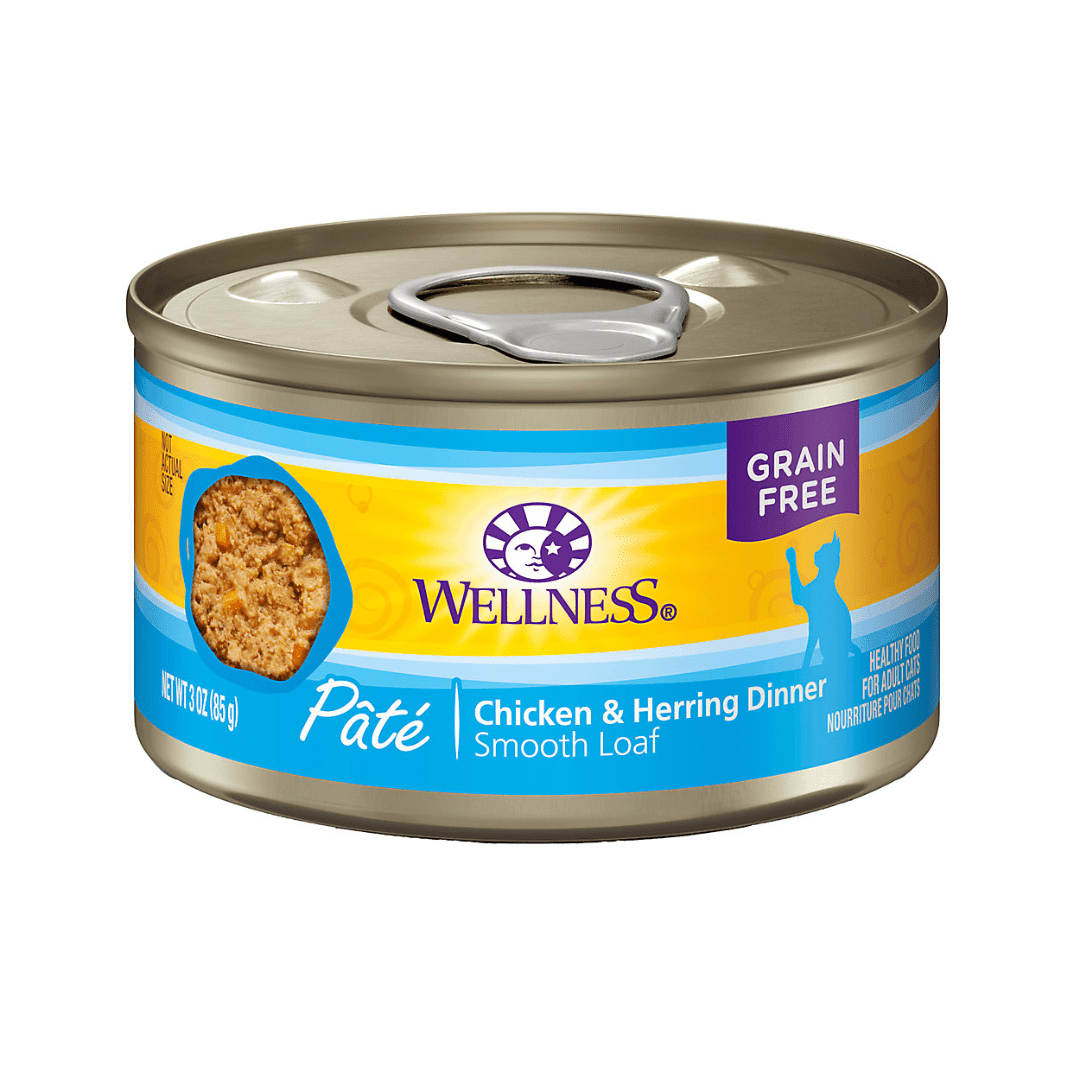 Wellness Wet Cat Food - Chicken & Herring Entree Pate Canned - Toronto Pets