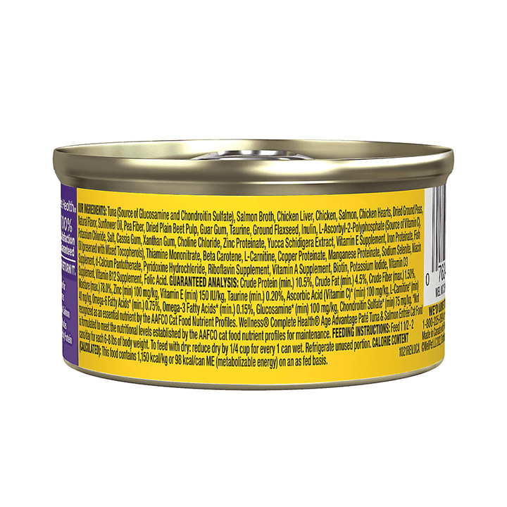 Wellness Wet Cat Food - Complete Health Age Advantage Tuna & Salmon Canned - Toronto Pets