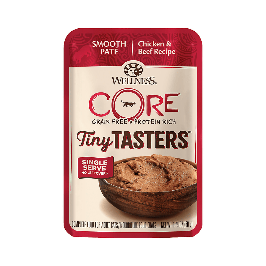 Wellness Wet Cat Food - CORE Tiny Tasters Chicken & Beef Recipe Pouch - Toronto Pets