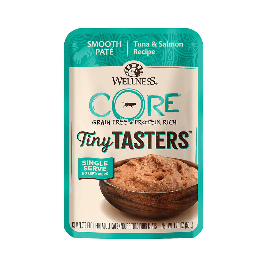 Wellness Wet Cat Food - CORE Tiny Tasters Tuna & Salmon Recipe Pouch - Toronto Pets