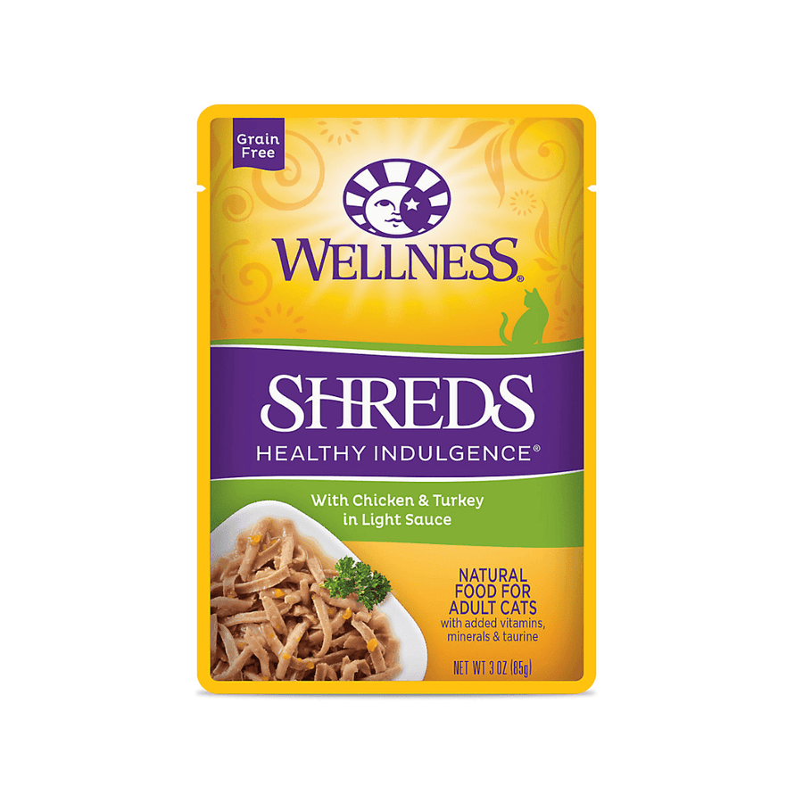 Wellness Wet Cat Food - Shreds Healthy Indulgence Chicken & Turkey Pouch - Toronto Pets