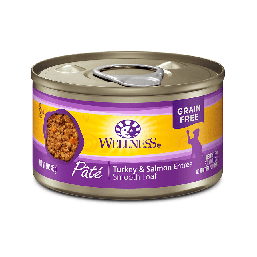 Wellness Wet Cat Food - Turkey & Salmon Entree Pate Canned - Toronto Pets