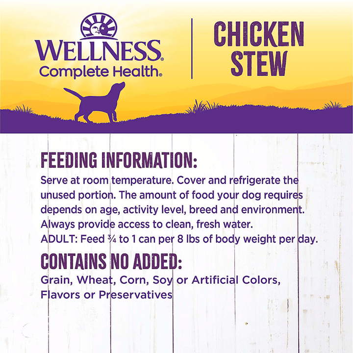 Wellness Wet Dog Food - Chicken Stew Canned - Toronto Pets