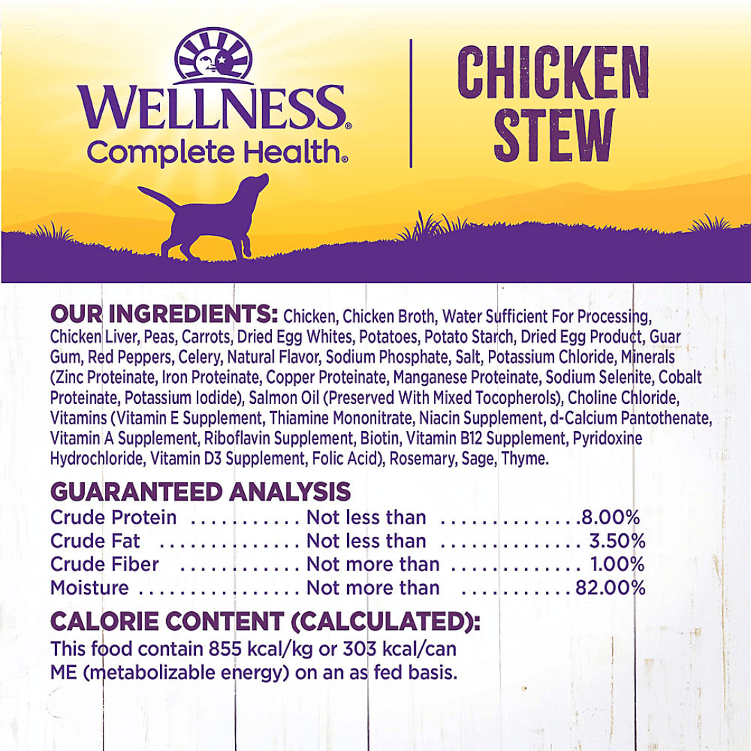 Wellness Wet Dog Food - Chicken Stew Canned - Toronto Pets