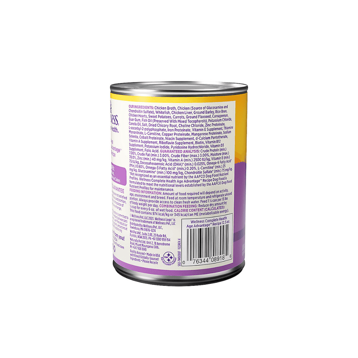 Wellness Wet Dog Food - Complete Health Age Advantage Recipe Canned - Toronto Pets