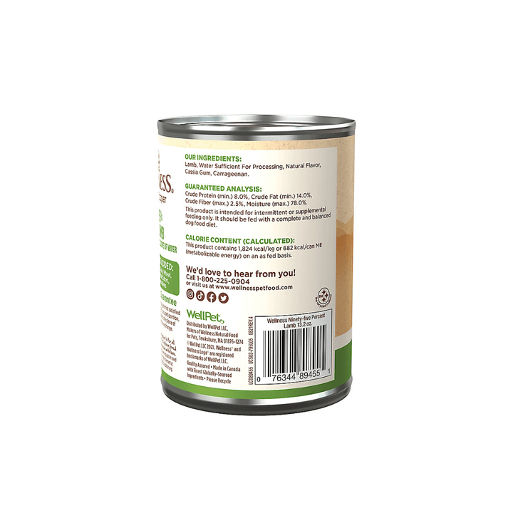 Wellness Wet Dog Food - Grain - Free 95% Lamb - Toronto Pets