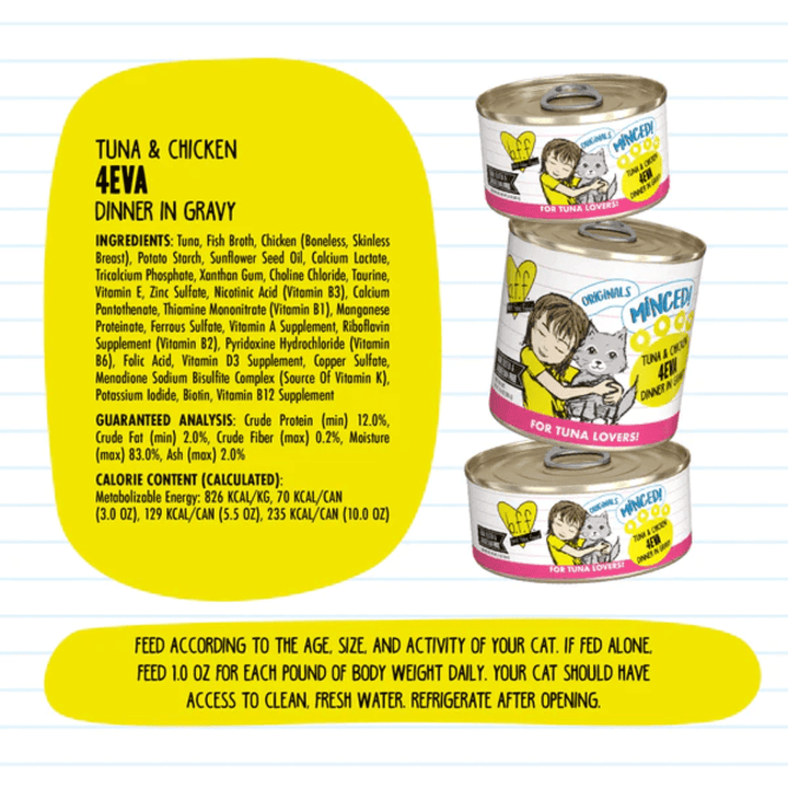 Weruva Cat Wet - BFF Minced Tuna & Chicken 4Eva in Gravy Canned - Toronto Pets