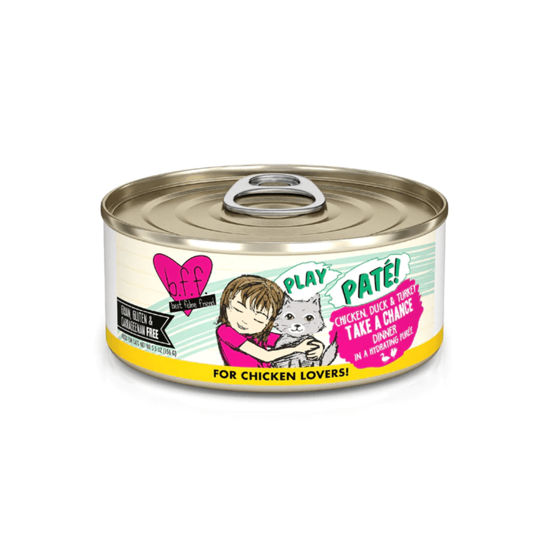 Weruva Cat Wet - BFF PLAY Paté Chicken, Duck & Turkey Take a Chance in a Hydrating Purée Canned - Toronto Pets