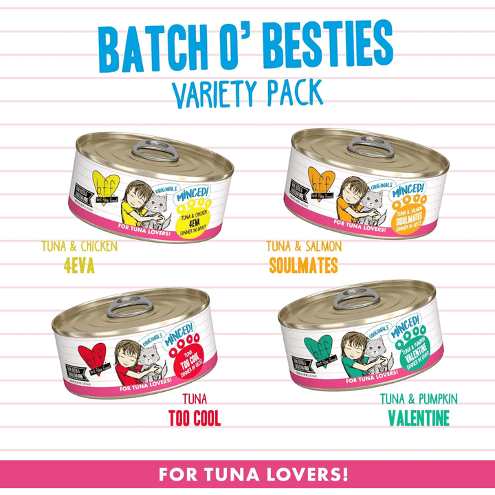 Weruva Wet Cat Food - BFF Minced Batch O' Besties Variety Pack - Toronto Pets