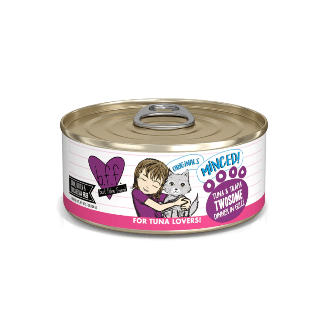 Weruva Wet Cat Food - BFF Minced Tuna & Tilapia Twosome in Gelée Canned - Toronto Pets