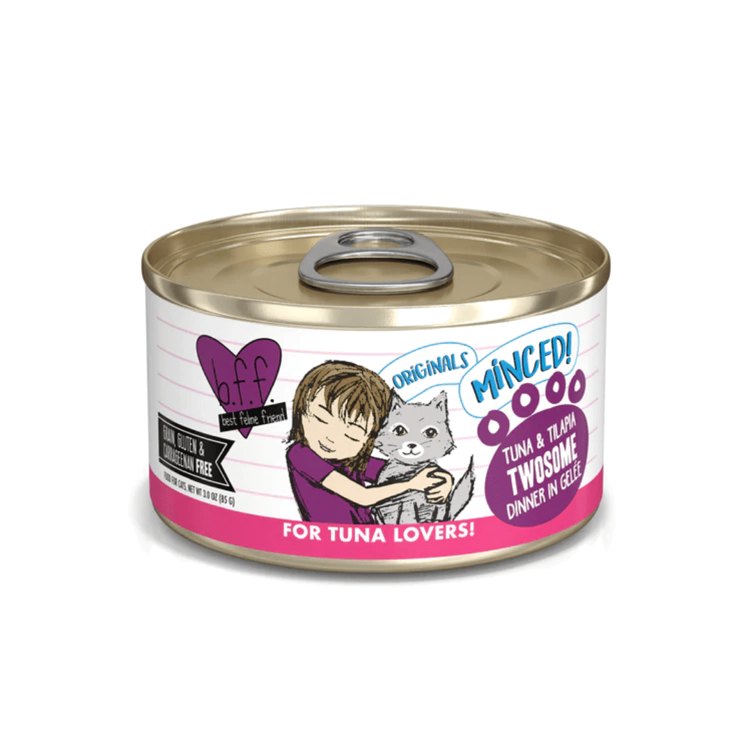 Weruva Wet Cat Food - BFF Minced Tuna & Tilapia Twosome in Gelée Canned - Toronto Pets