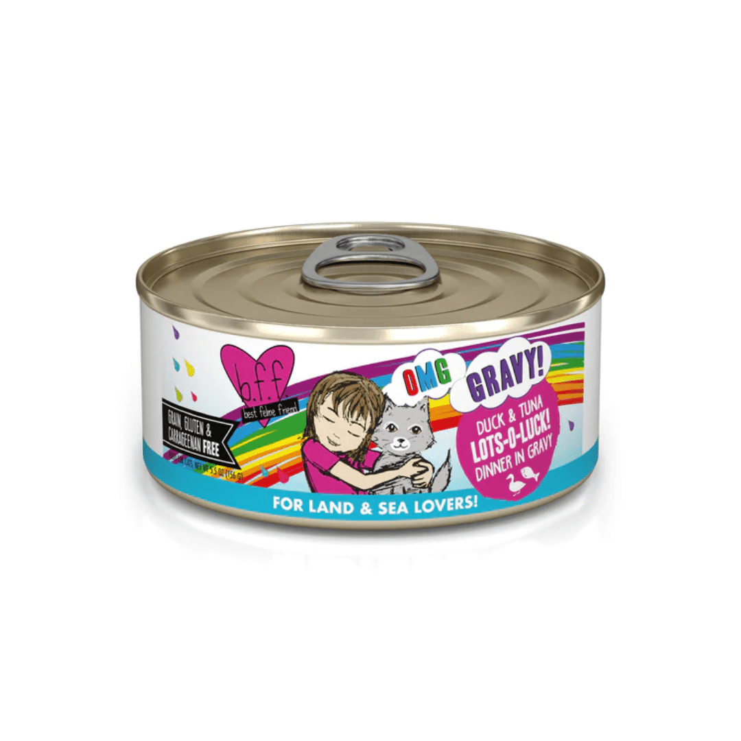 Weruva Wet Cat Food - BFF OMG Gravy Duck & Tuna Lots - O - Luck! In Gravy Canned - Toronto Pets