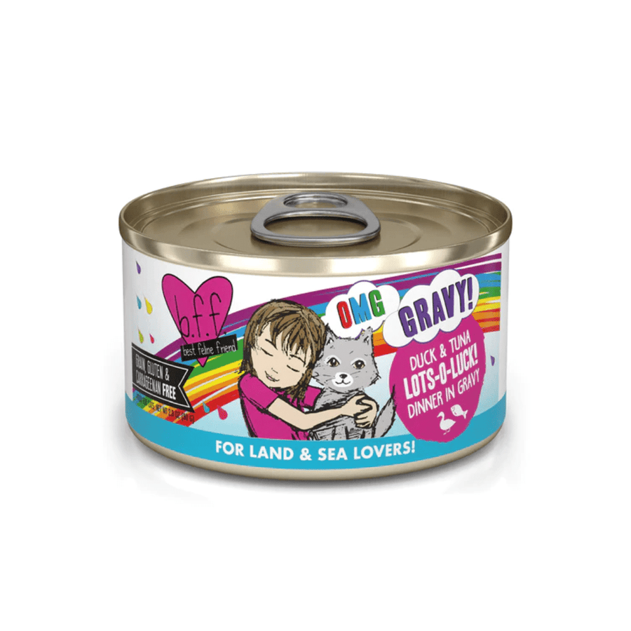 Weruva Wet Cat Food - BFF OMG Gravy Duck & Tuna Lots - O - Luck! In Gravy Canned - Toronto Pets